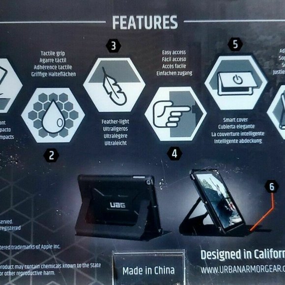 THE URBAN ARMOR GEAR UAG COMPATIBLE WITH IPAD PRO 9.7-INCH ONLY - Picture 4 of 7